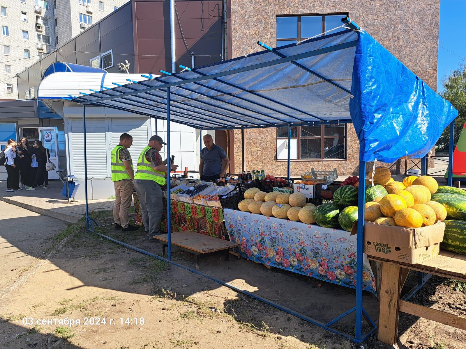 Отдел муниципального контроля продолжает выявлять факты несанкционированной торговли.