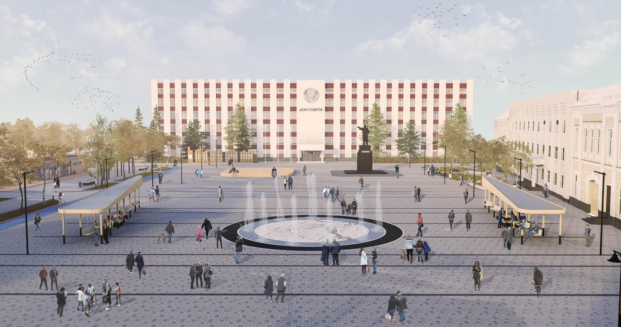Напоминаем, что в этом году начнет свою реализацию проект по благоустройству площади Советов.