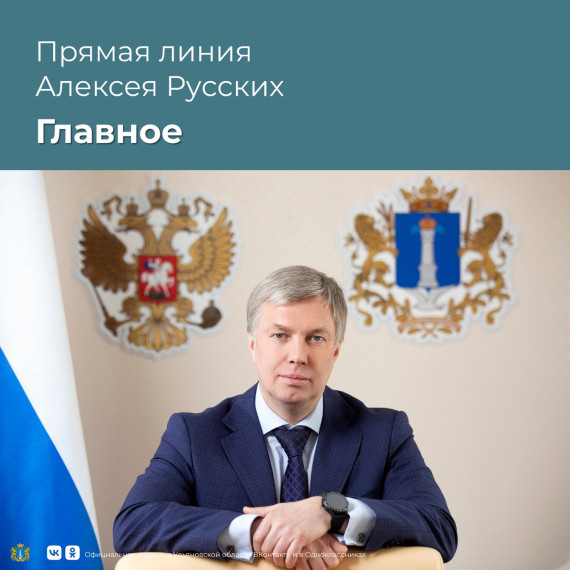 Итоги «Прямой линии» с Губернатором Алексеем Русских. Итоги «Прямой линии» с Губернатором Алексеем Русских.