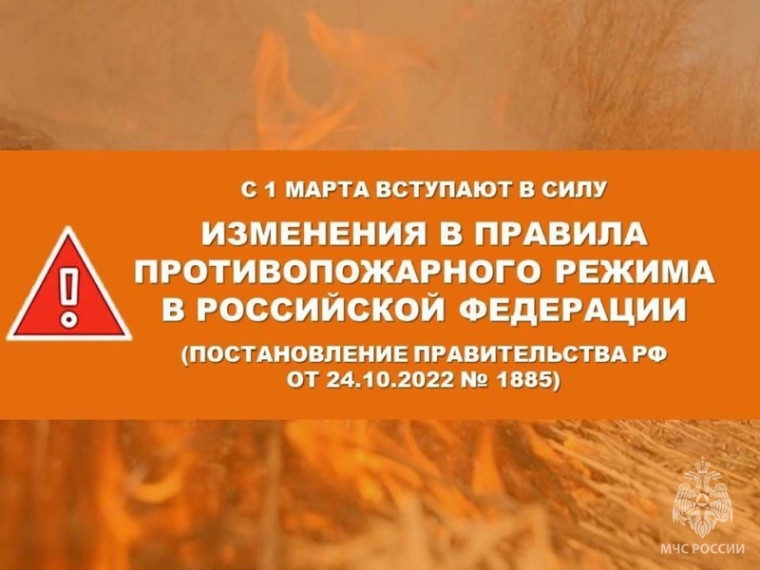 Изменения в правилах противопожарного режима. Изменения в правилах противопожарного режима.