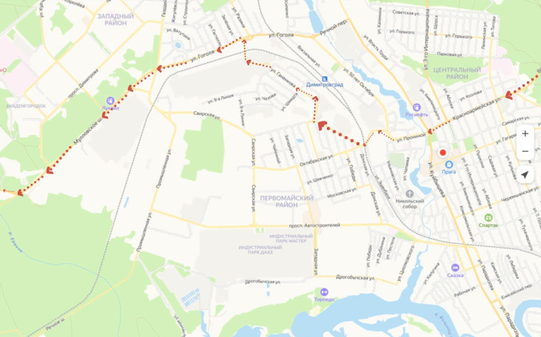 С 6 по 9 октября будет перекрыто движение автотранспорта по улице Жуковского у железнодорожного переезда.