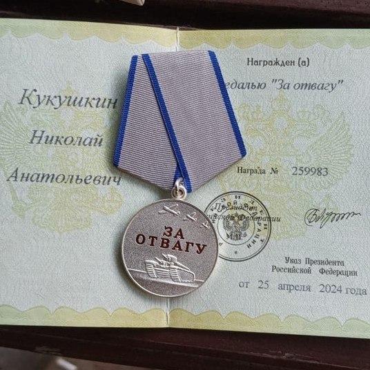 Ульяновские бойцы получают награды.
